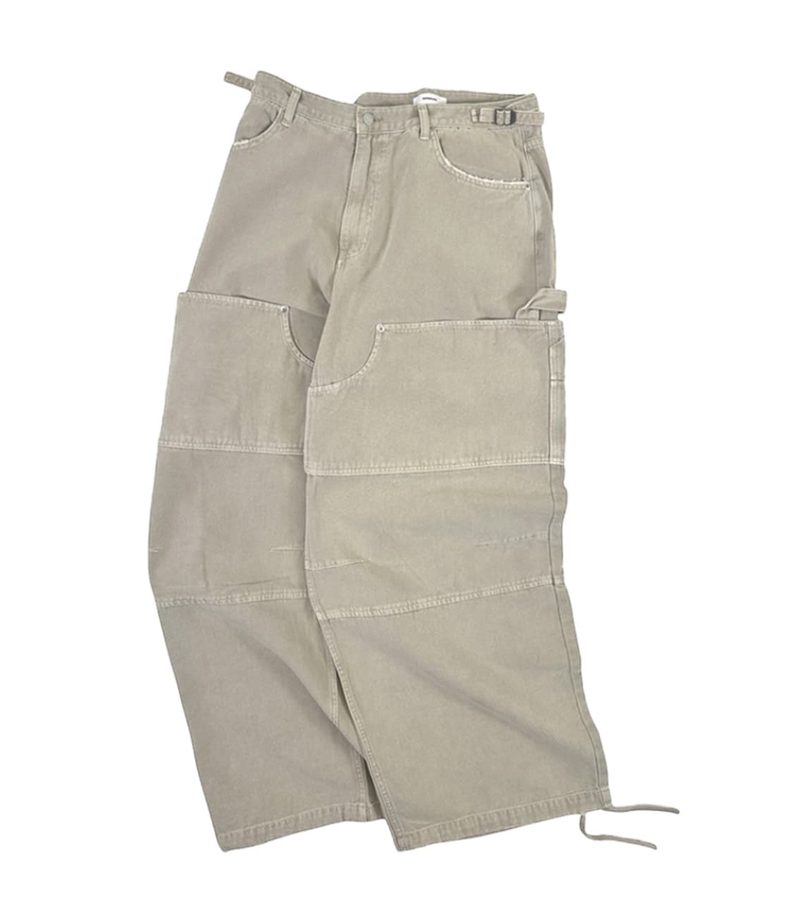 [2] 논노드 더블니 커버 팬츠 빈티지 베이지 상품이미지1