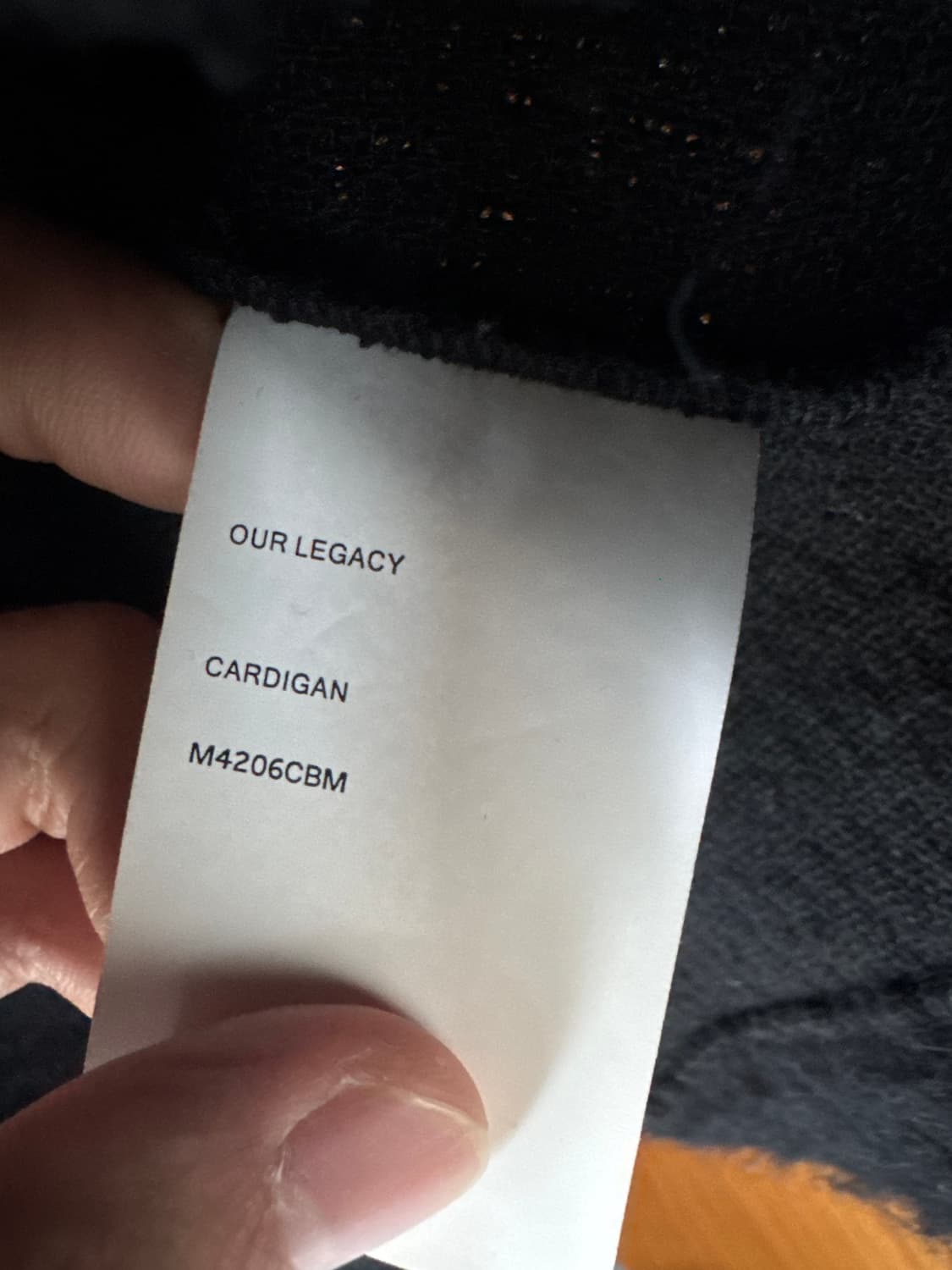 아워레가시 모헤어 가디건 [black/50/M4206CBM] 상품이미지4