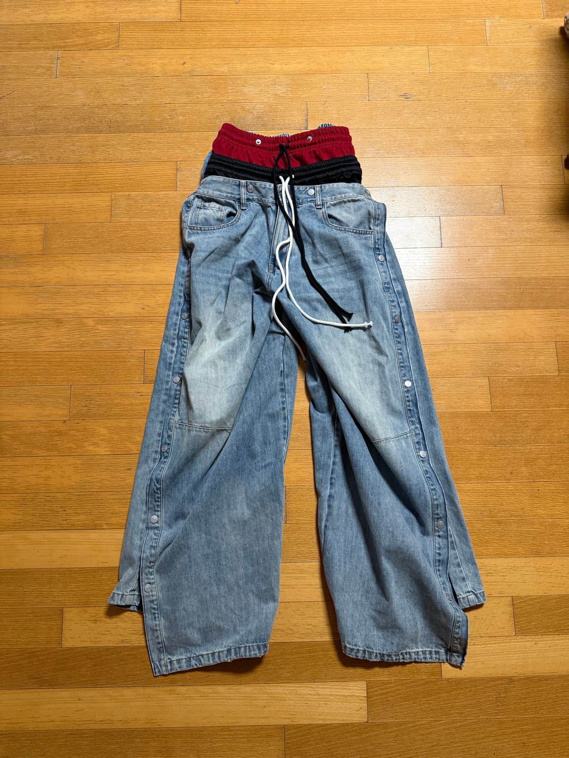 콰스 새깅 바지 상품이미지8