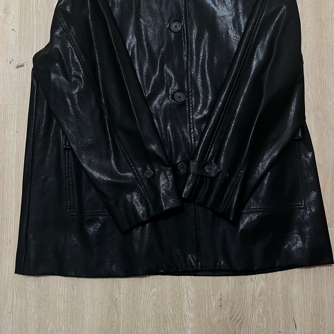 에잇세컨즈 여성 레더 싱글 가죽자켓 M(90) 상품이미지3