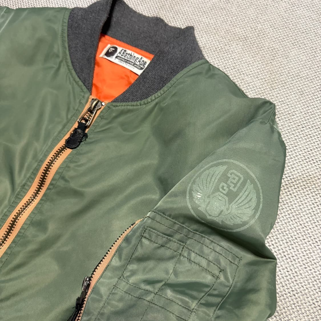 베이프 ma-1 샤크 항공 자켓 상품이미지6