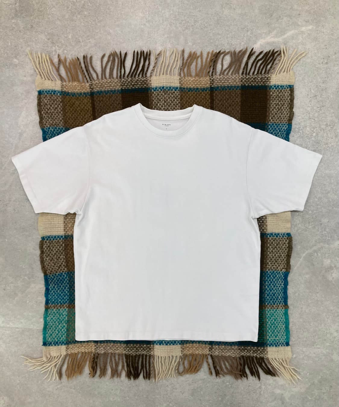 Beams B MING 빔즈 비밍 흰색 반팔 티셔츠 상품이미지2