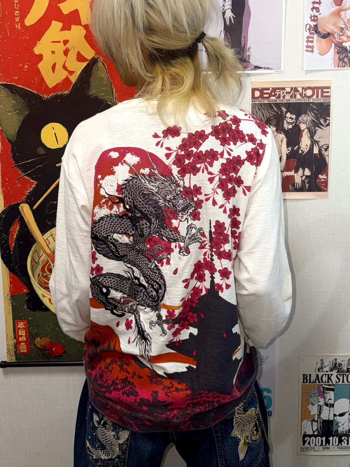 카라쿠리타마시 오리엔탈 용 자수 롱 슬리브 xl 상품이미지1