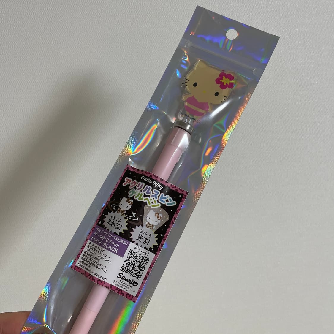 헬로키티 태닝 수영복 빙글빙글 라이트 볼펜 상품이미지2