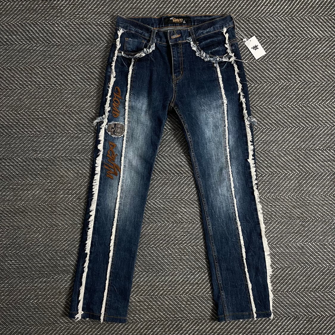 빈티지 우먼스 y2k 자수 디테일 데님 팬츠y 2838 상품이미지2