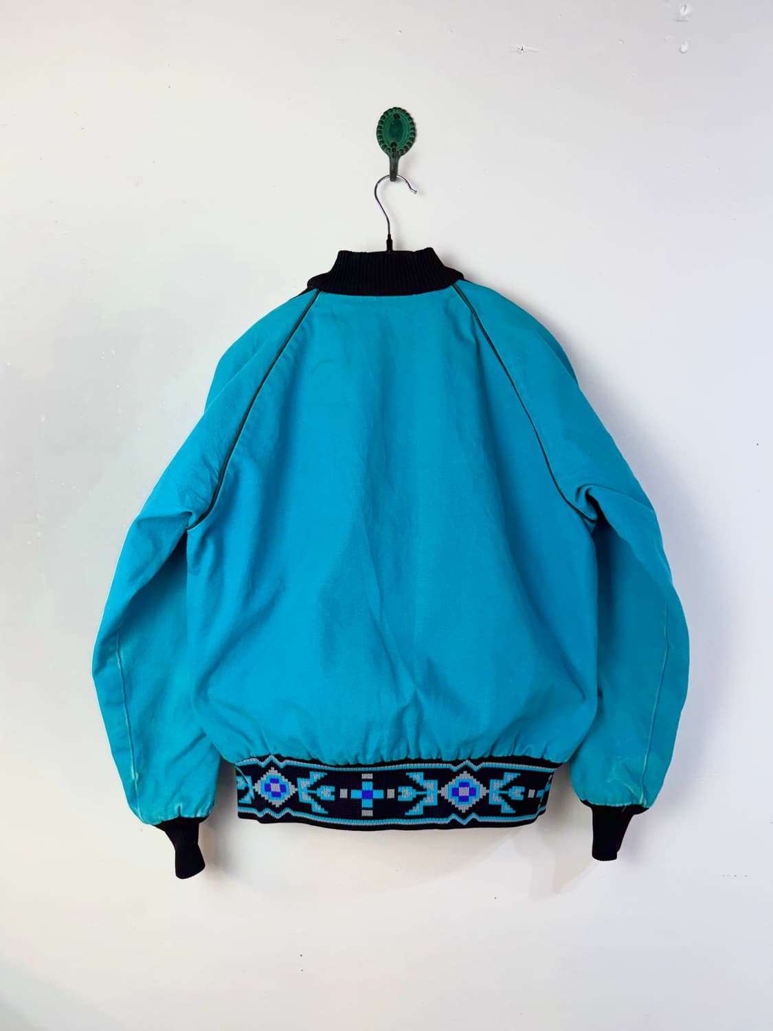 80s David James 터콰이즈 사우스웨스턴 블루종 상품이미지5