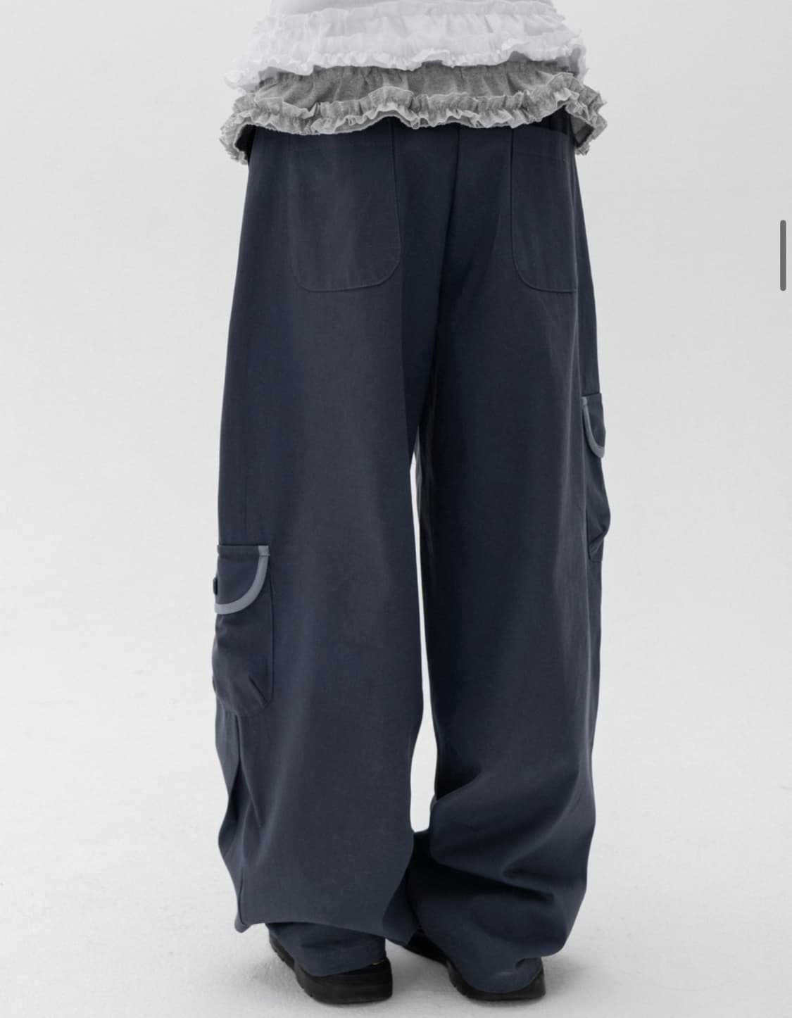 새상품 코튼 와이드 카고팬츠 상품이미지3