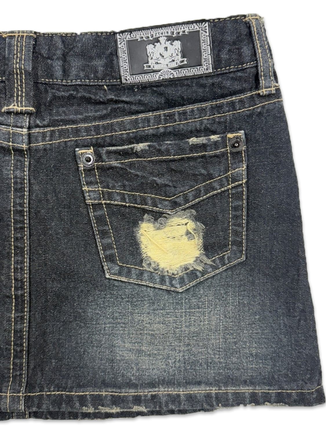 빈티지 ROTE ROSE 로우라이즈 데님 미니 스커트 상품이미지5