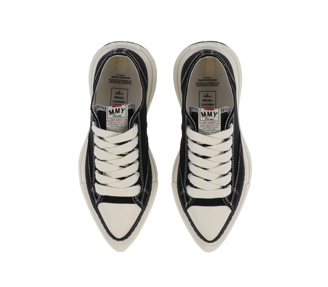 메종 미하라 야스히로 유카 YUCCA OG 솔 캔버스 로우 스니커즈 블랙 상품이미지1