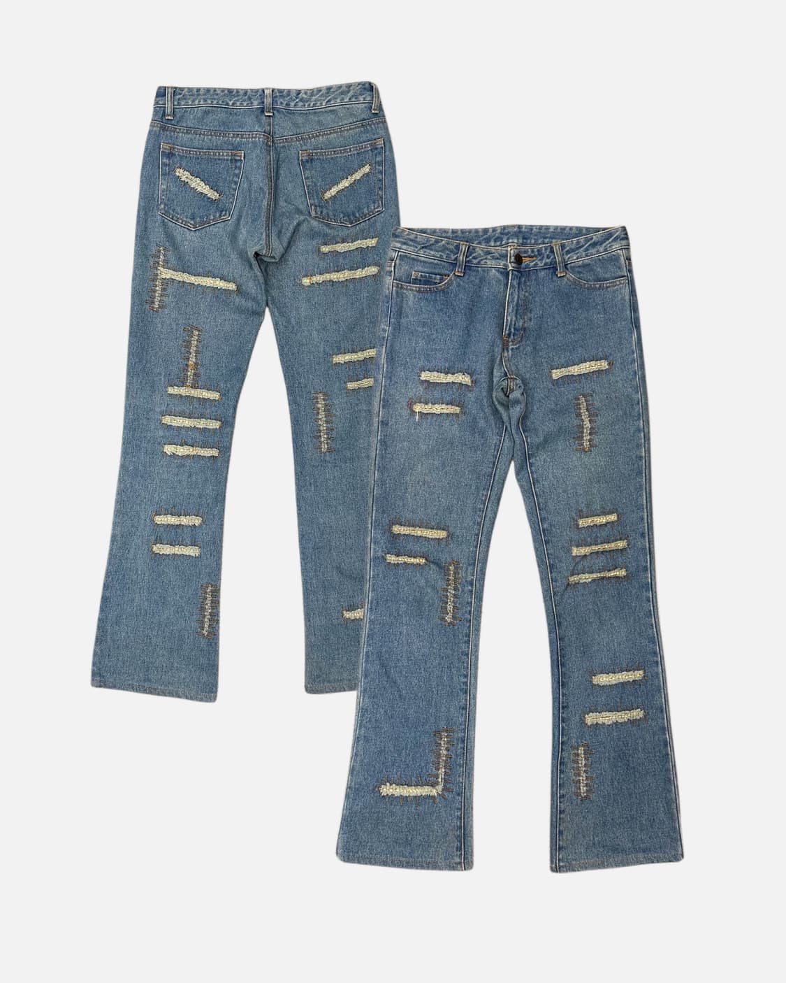 slash stitch boots-cut jean 상품이미지1