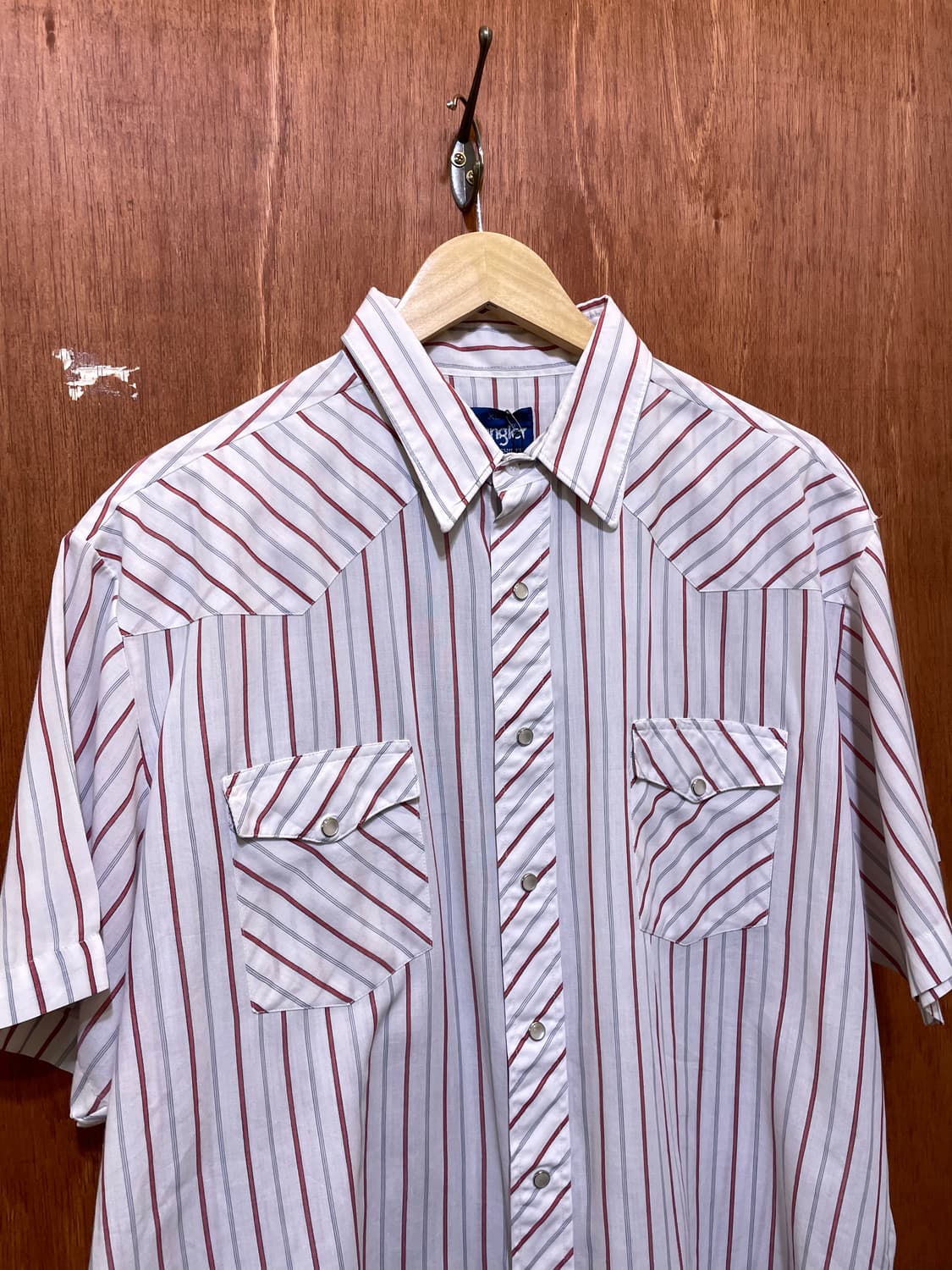 (XL) Wrangler 랭글러 스트라이프 웨스턴 반팔 셔츠  상품이미지2