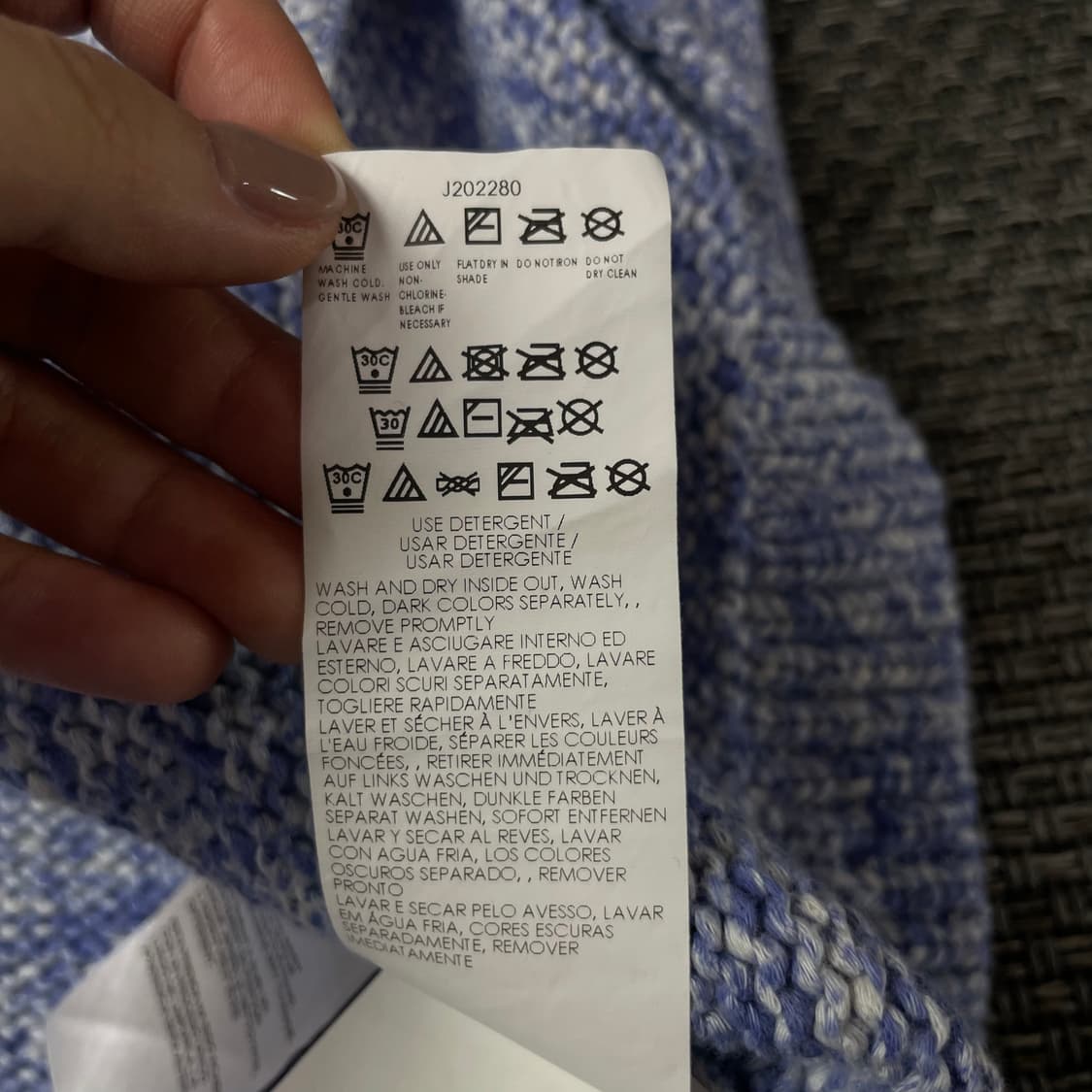 캘빈클라인 블루 보카시 롱 가디건 XS 상품이미지7