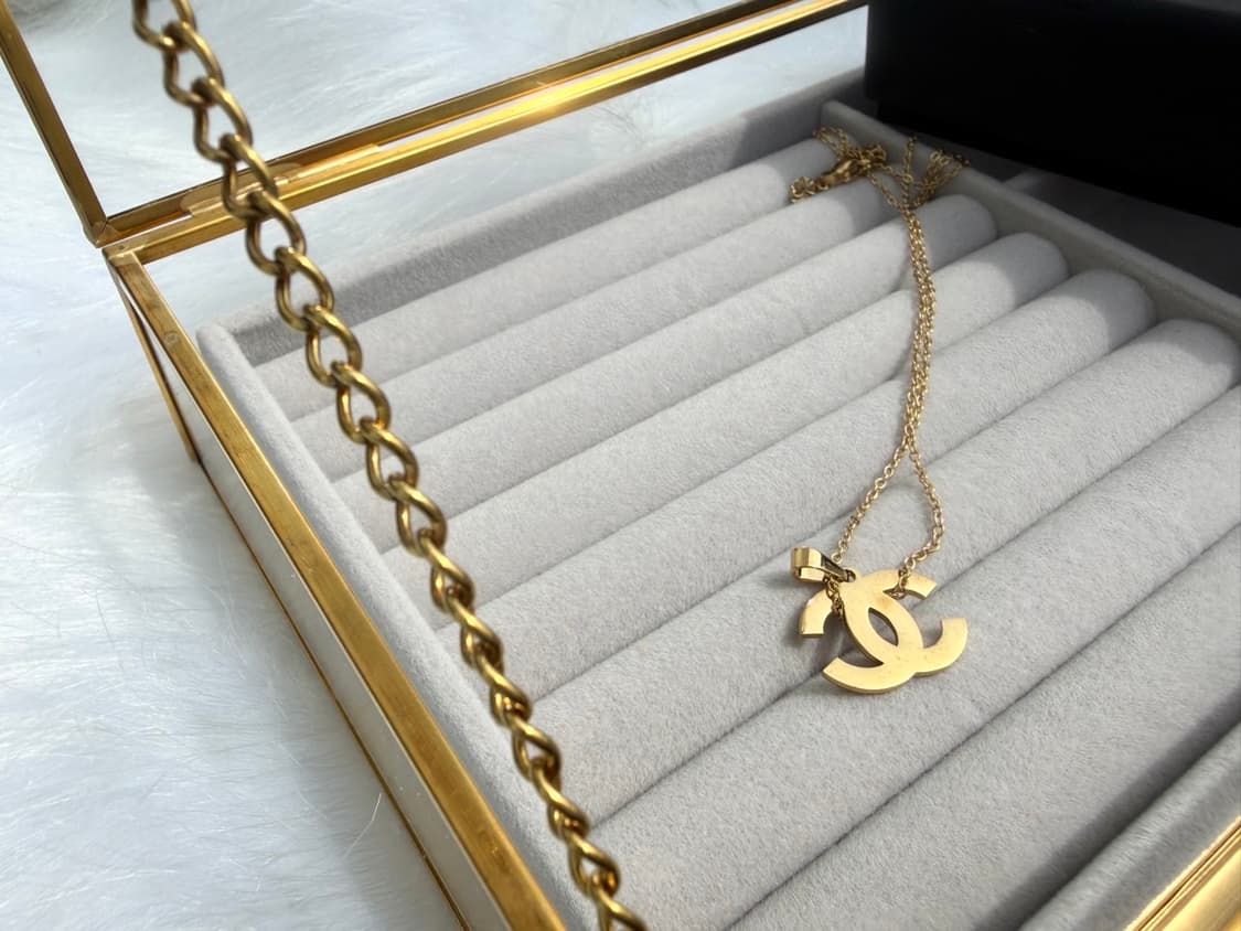 샤넬 골드 로고 체인 목걸이 상품이미지9