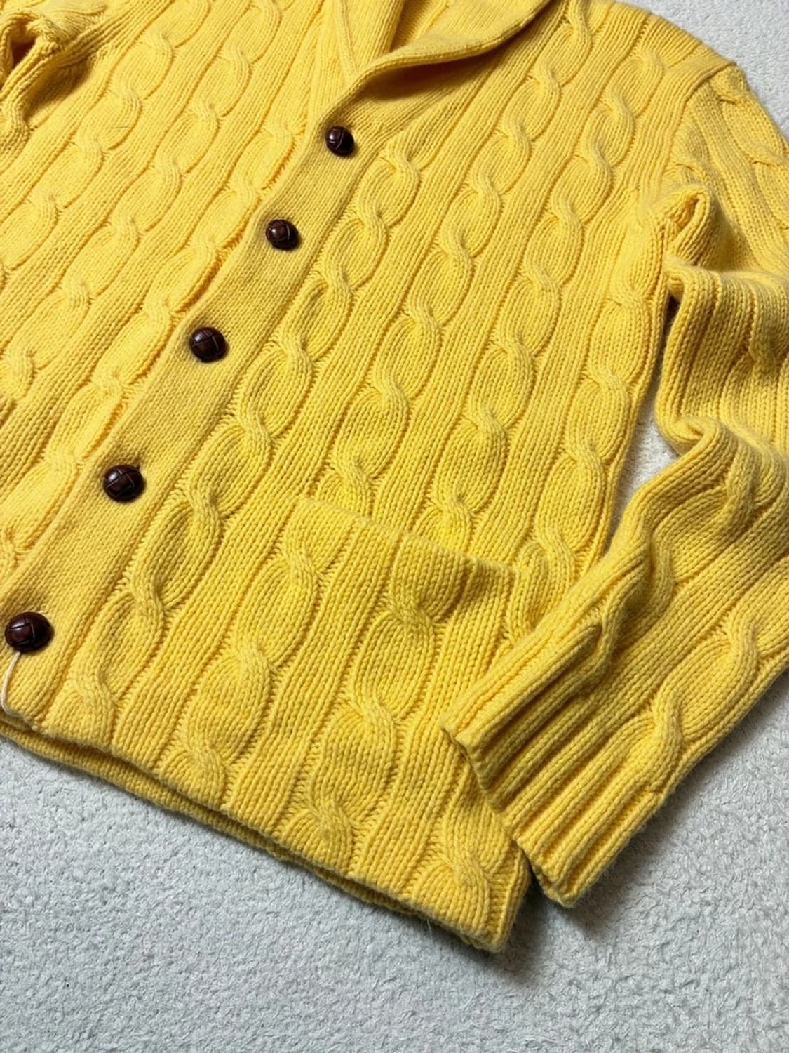 폴로 랄프로렌 클래식 울 꽈배기 숄카라 니트 가디건 PN6621 상품이미지4