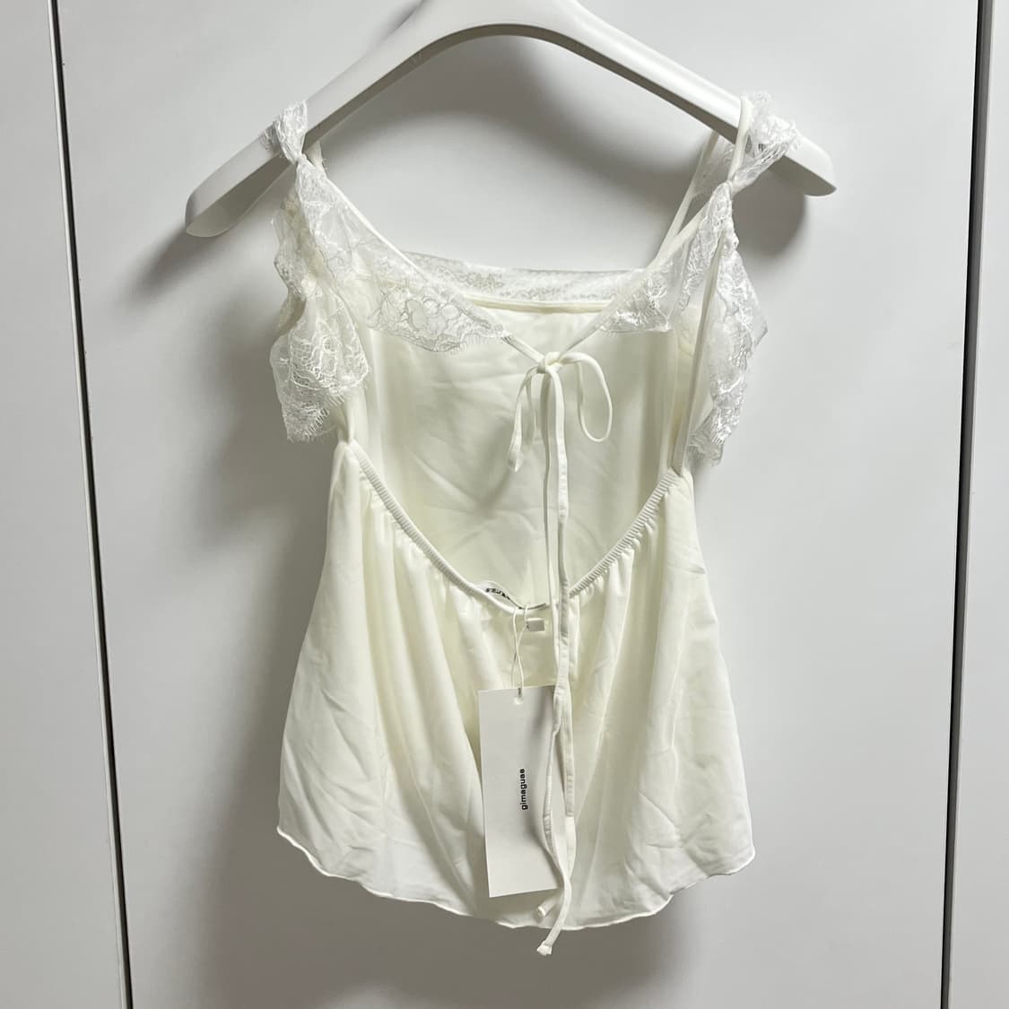 [S,M,L]기마구아스 Meredith 레이스 탑/화이트 상품이미지3