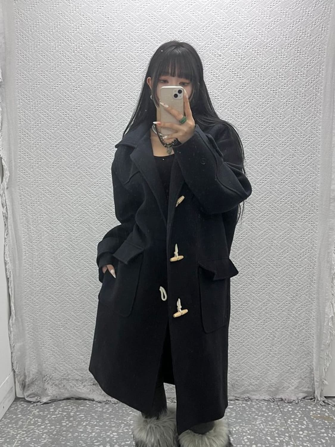 파르티멘토 캐주얼 빈티지 떡볶이 더플 코트 M C09409 상품이미지1