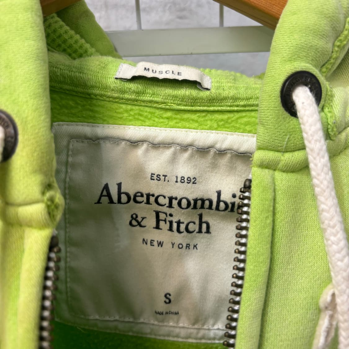 아베크롬비 y2k 빈티지 라이트 그린 후드집업 S 상품이미지6
