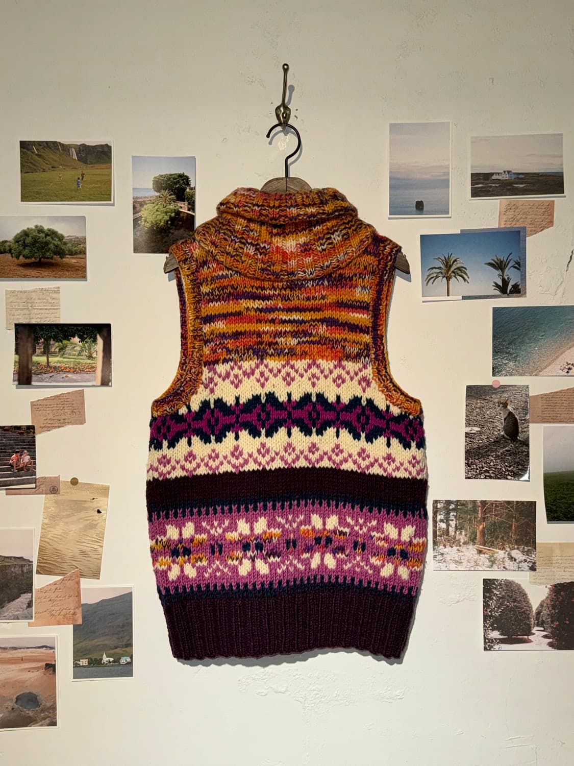 노르딕 히피 니트 조끼 상품이미지7