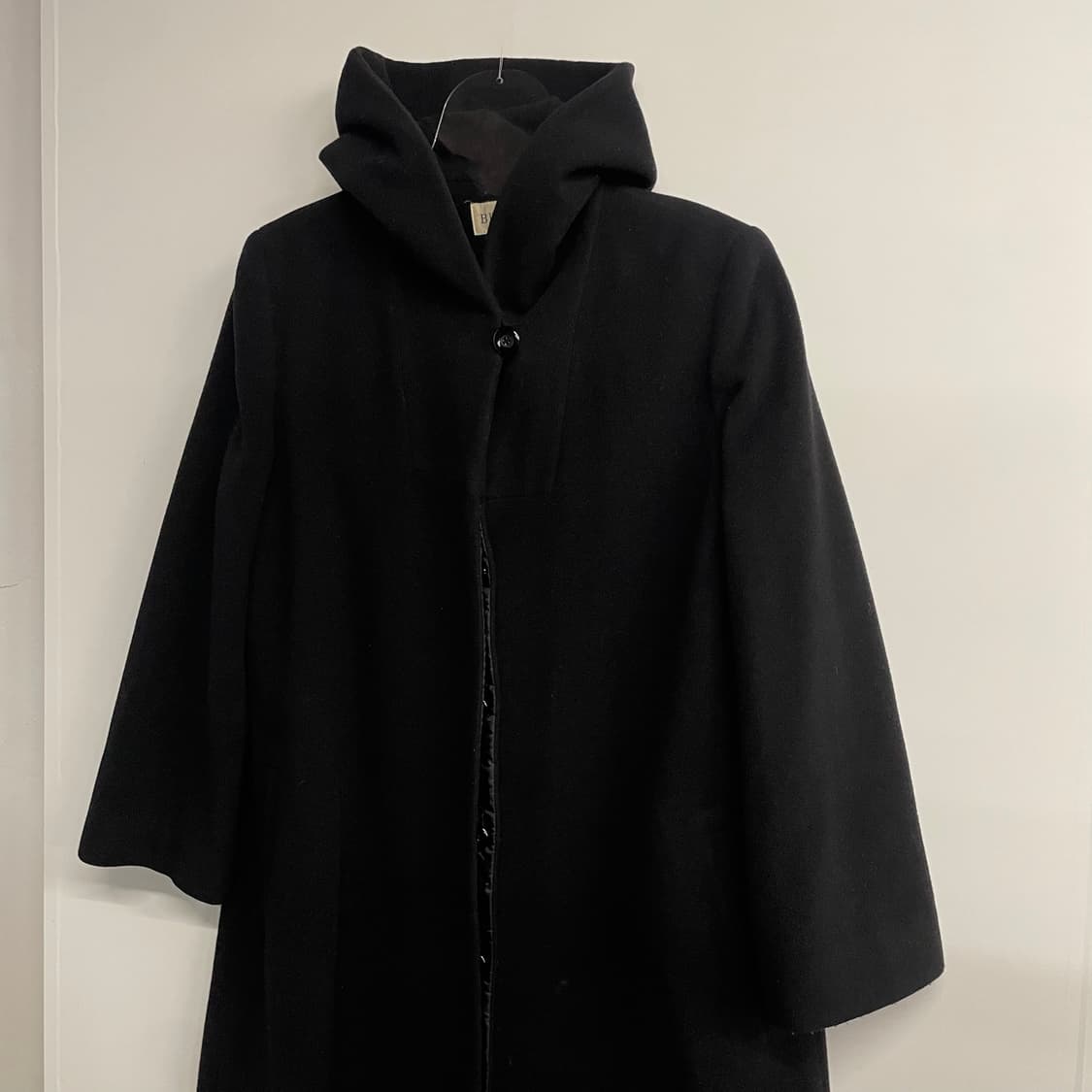 벨 후드 롱 코트 상품이미지4