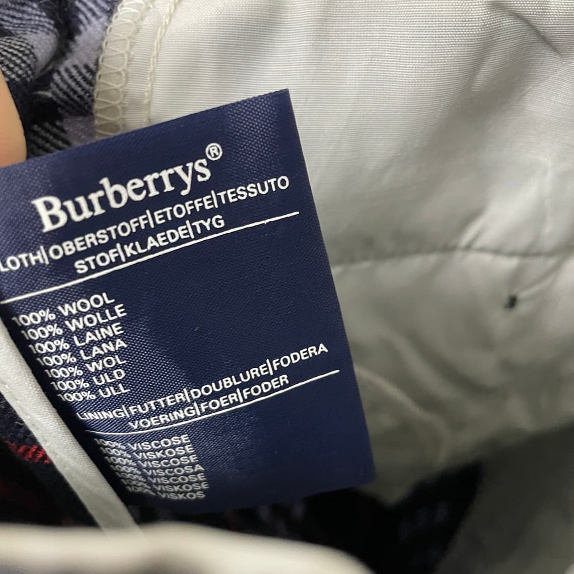 버버리 노바 체크 팬츠 네이비 76(W) 상품이미지6