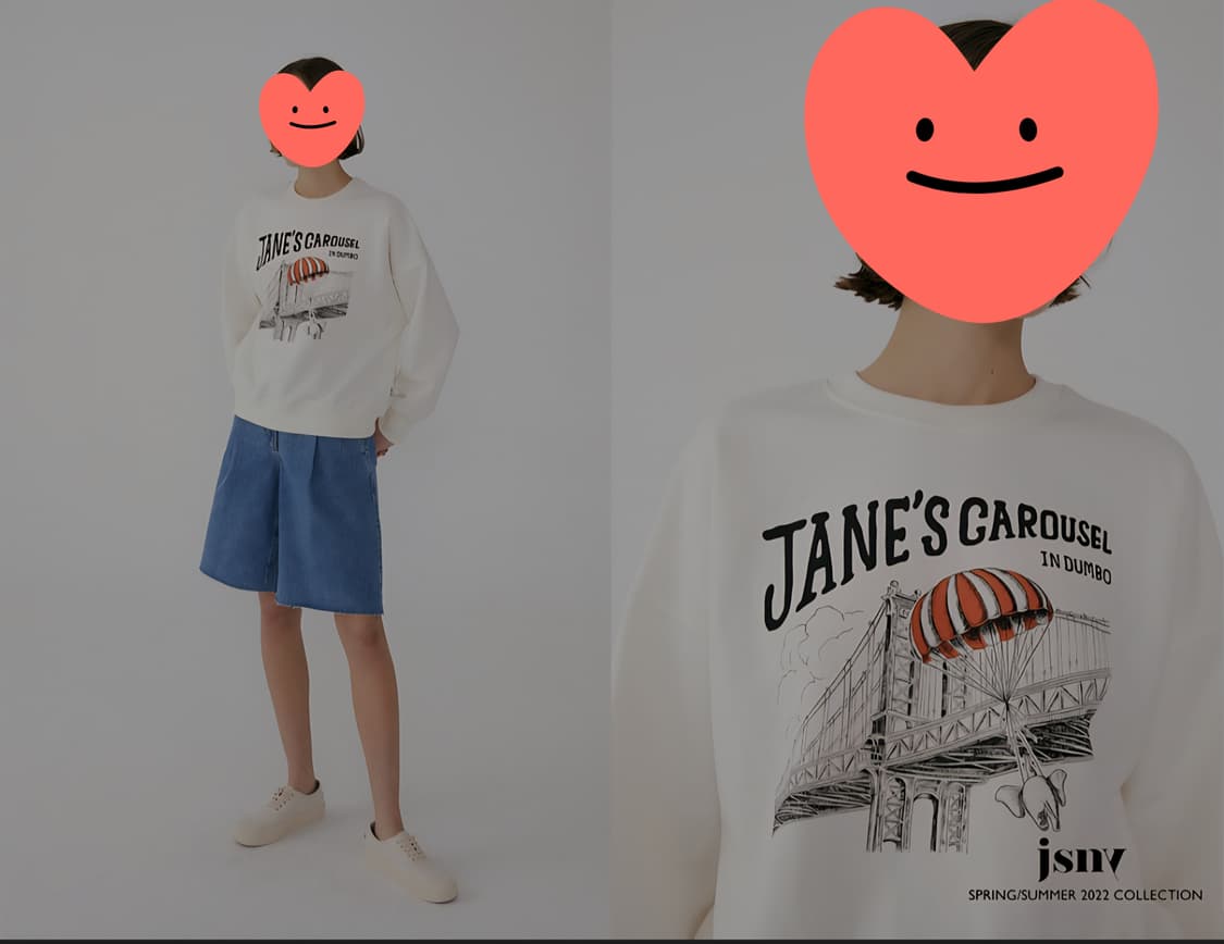 JSNY 제이에스뉴욕 맨투맨 M _ 여성 상품이미지1