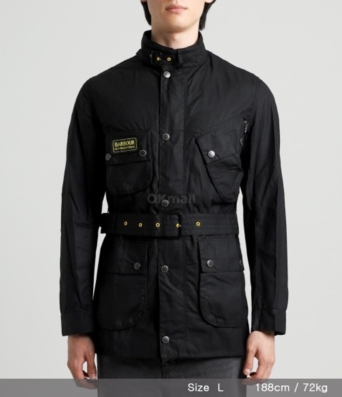 BARBOUR 바버 인터네셔널 오리지널 블랙 왁싱 자켓 S 상품이미지1
