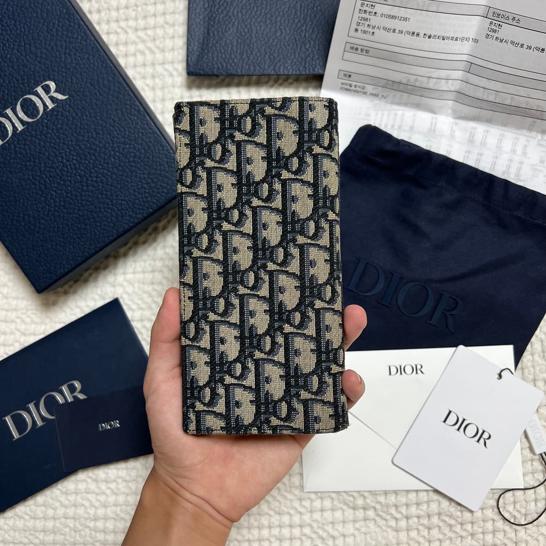 (새상품급 풀구성) 디올 오블리크 장지갑 상품이미지2