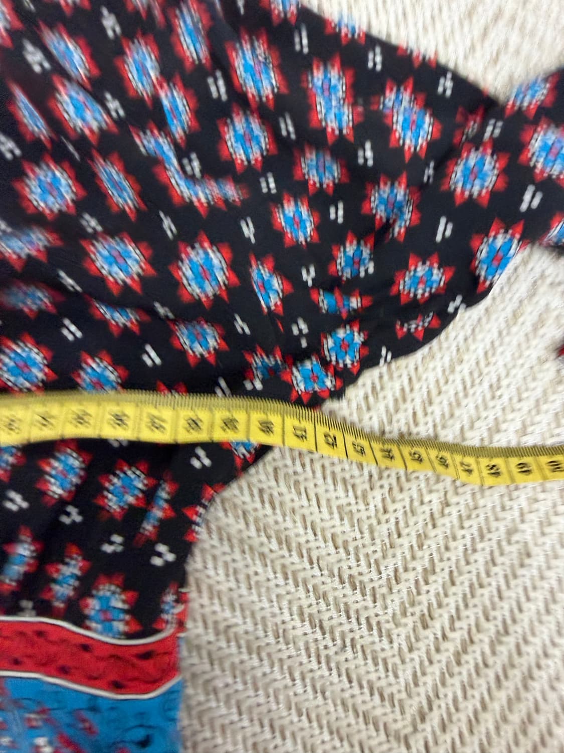 정품) 산드로 블랙 패턴 롱 원피스 36 상품이미지8