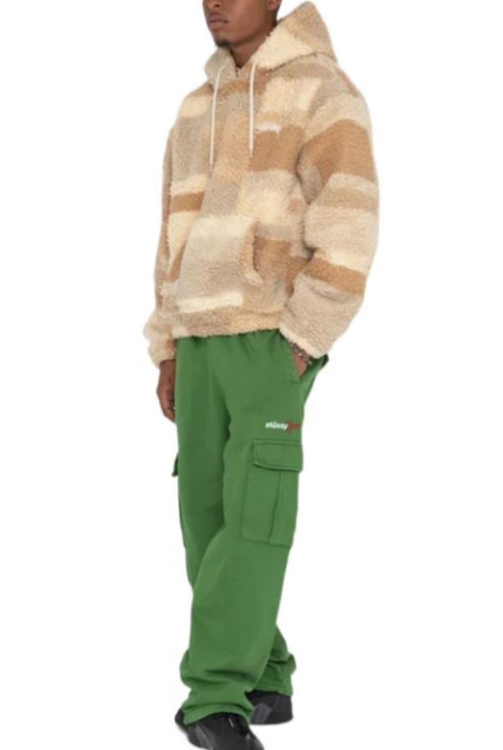 스투시 브론슨 쉐르파 후드 카키 상품이미지3