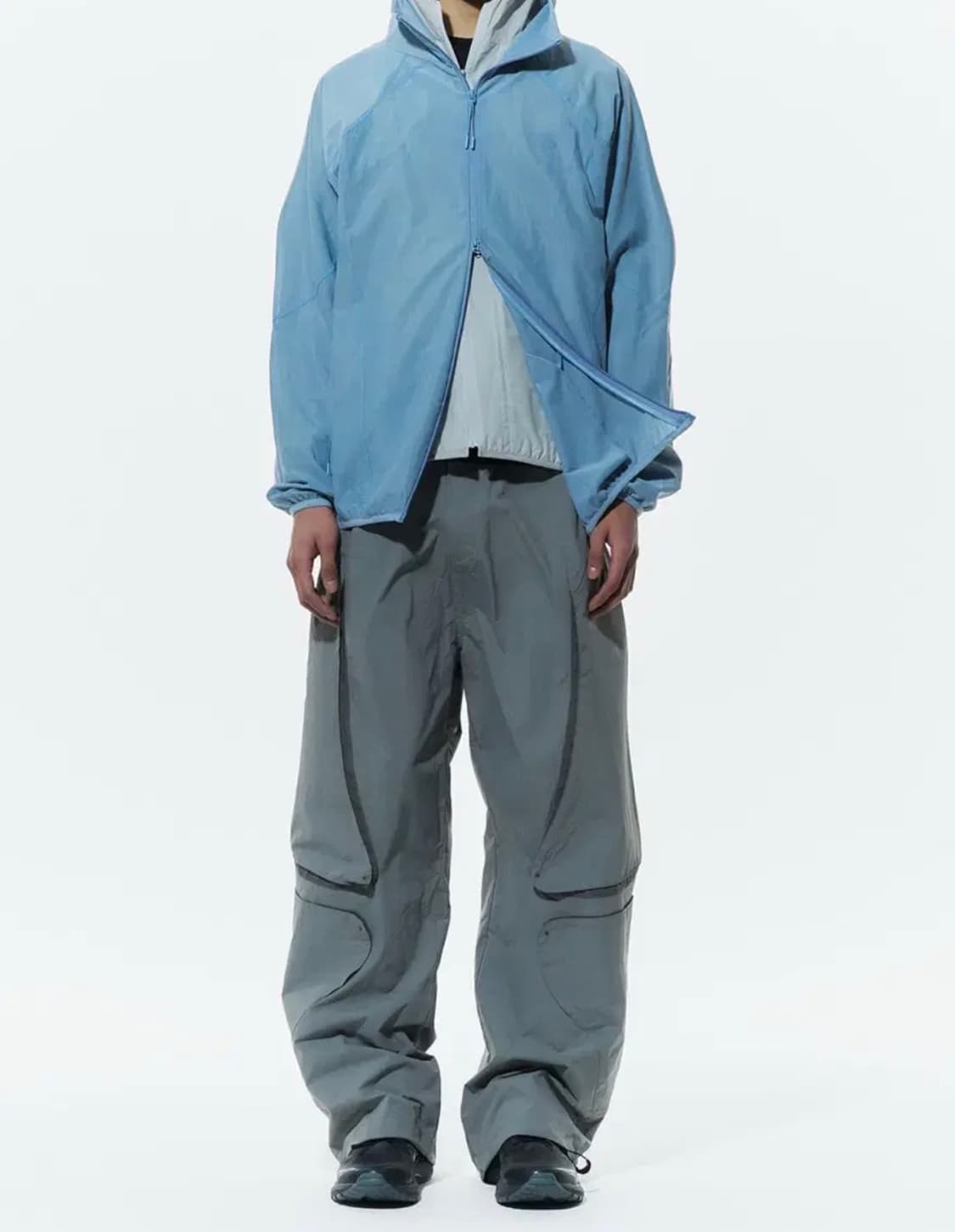 산산기어 메쉬 자켓 집업 스카이블루 상품이미지3