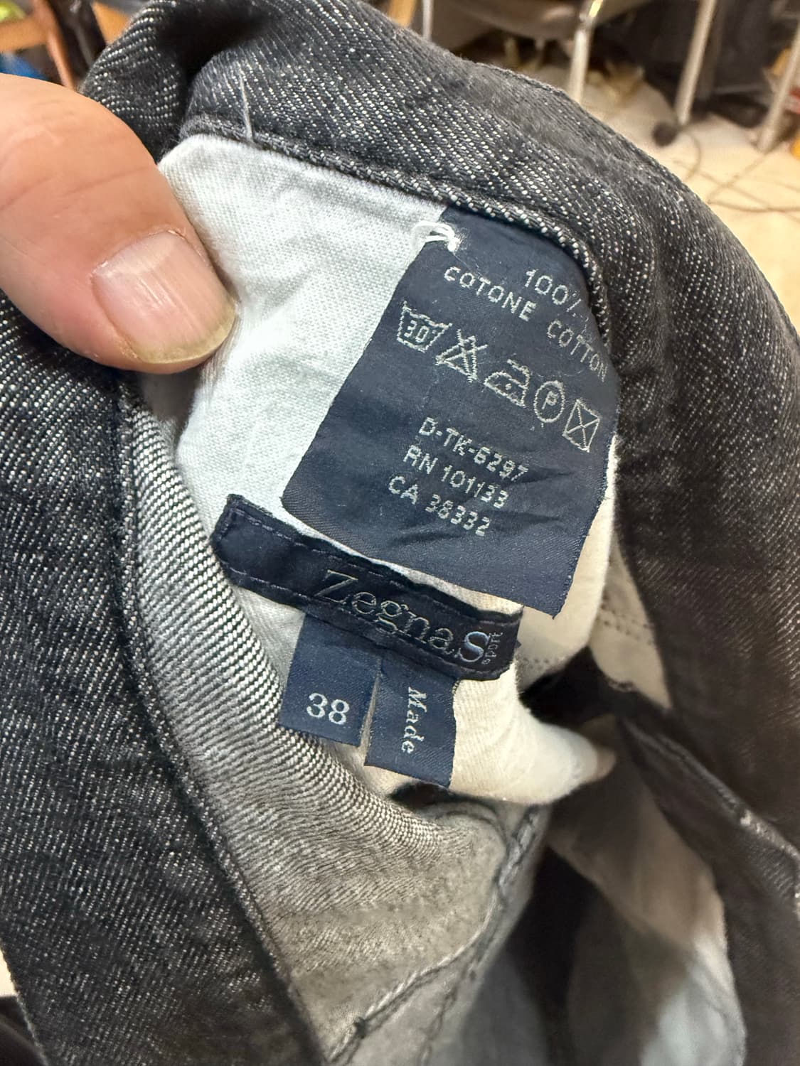 38 정품 제냐 블랙진 팝니다 상품이미지4