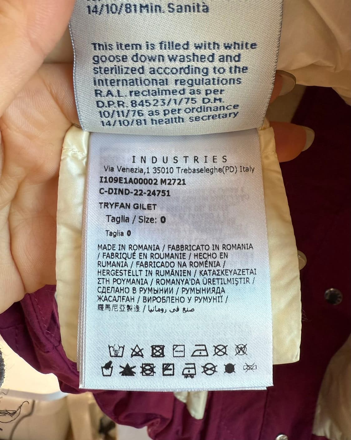 몽클레르 x jw앤더슨 핑크 트라이판 베스트 점퍼  상품이미지9