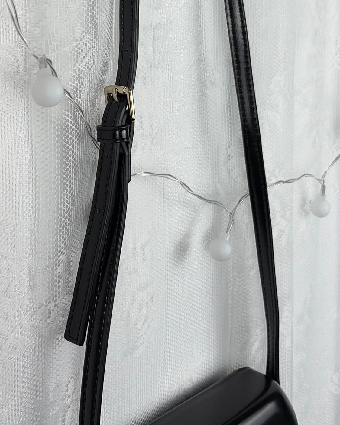 Real leather black mini cross bag 상품이미지5