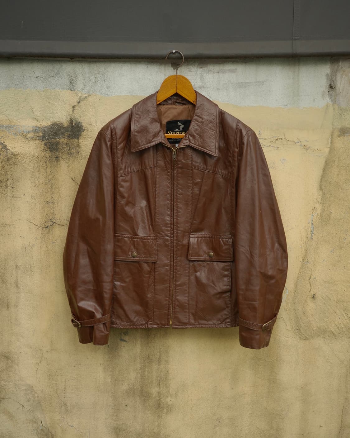 70s 빈티지 클래식 레더 코치 자켓 상품이미지1