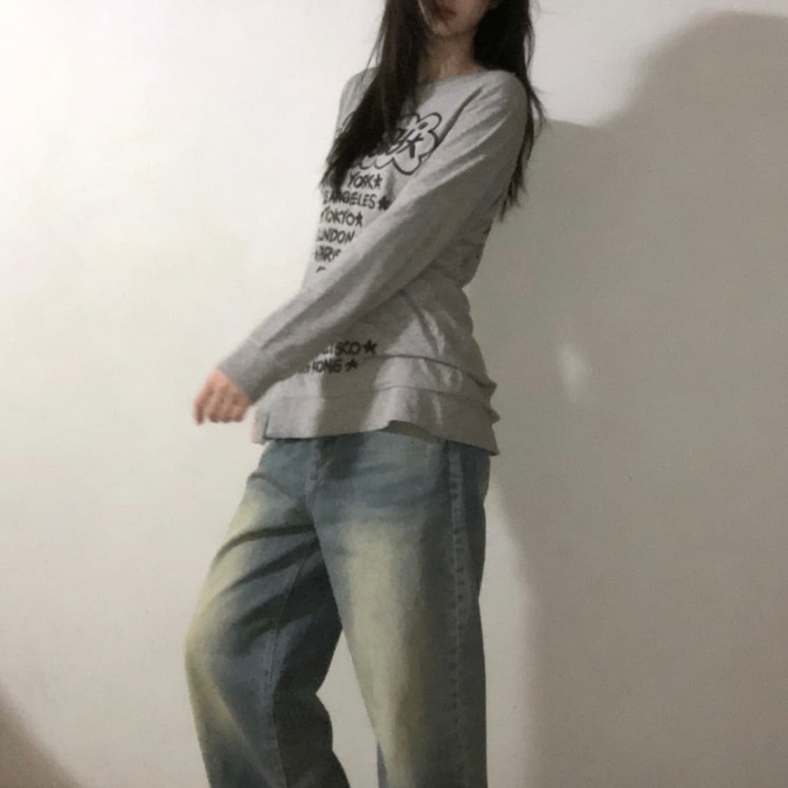 스투시 x 에릭 헤이즈 월드투어 롱슬리브 티셔츠 상품이미지1