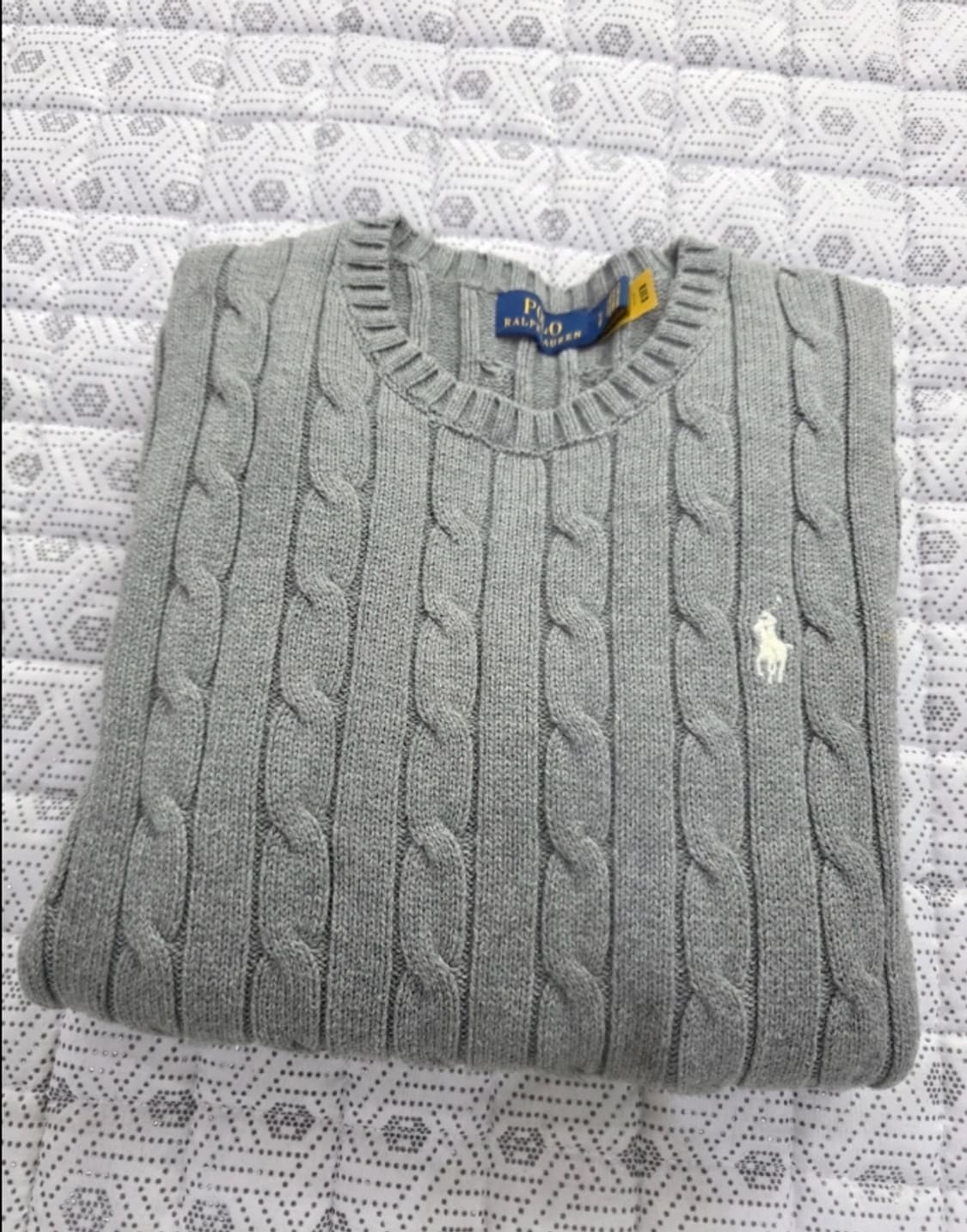 폴로 랄프로렌 케이블 니트 그레이 ~55 상품이미지5