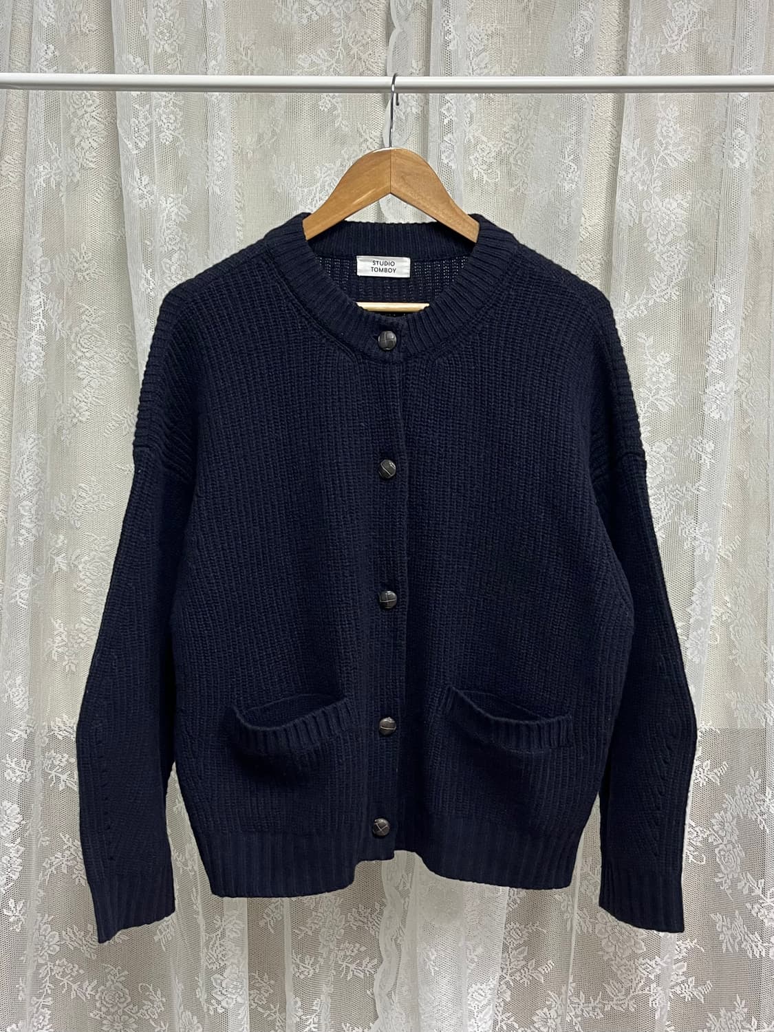 F) 스튜디오 톰보이 가디건 네이비 상품이미지1