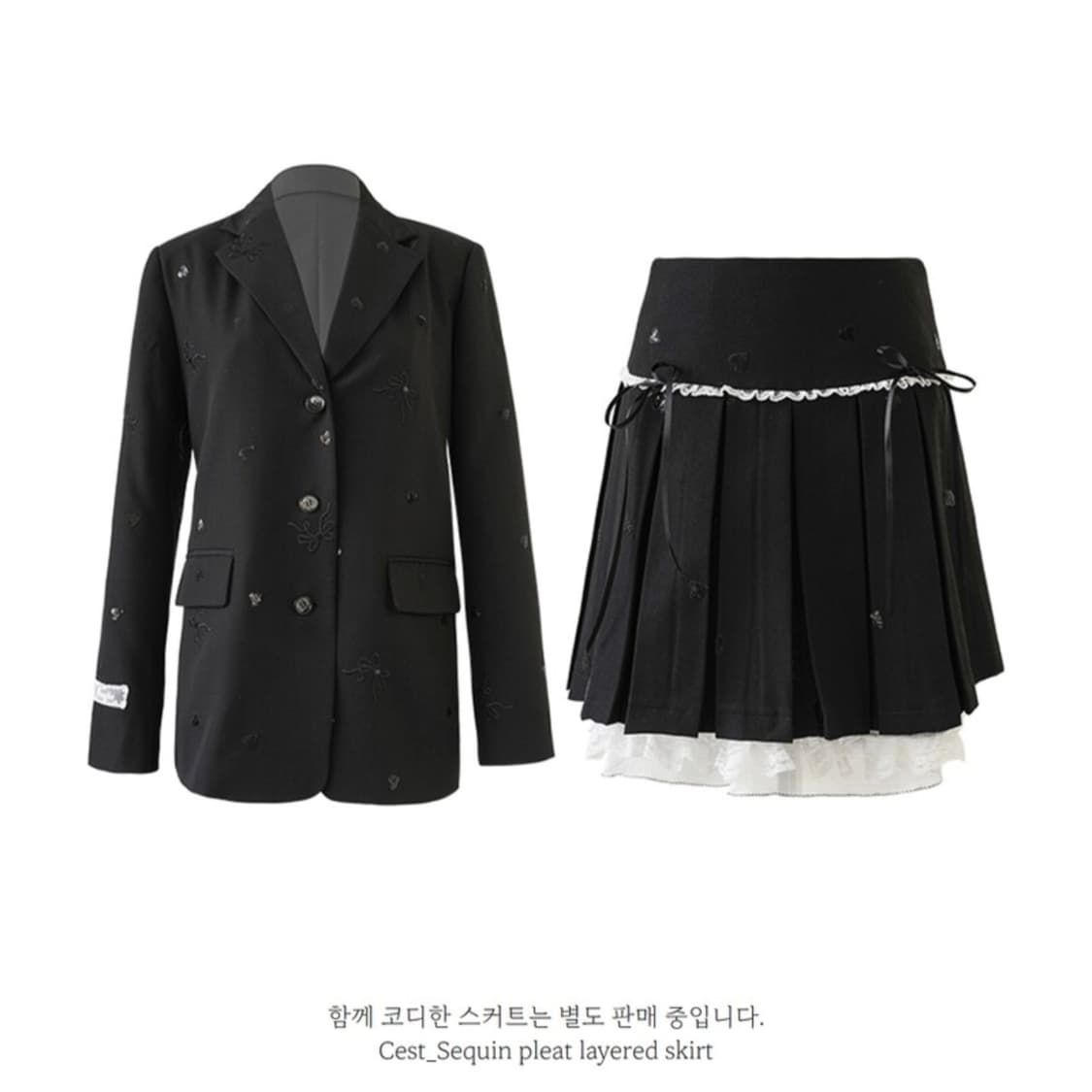 쎄무아듀 Cest_Sequin embroidery suit jacket 상품이미지6