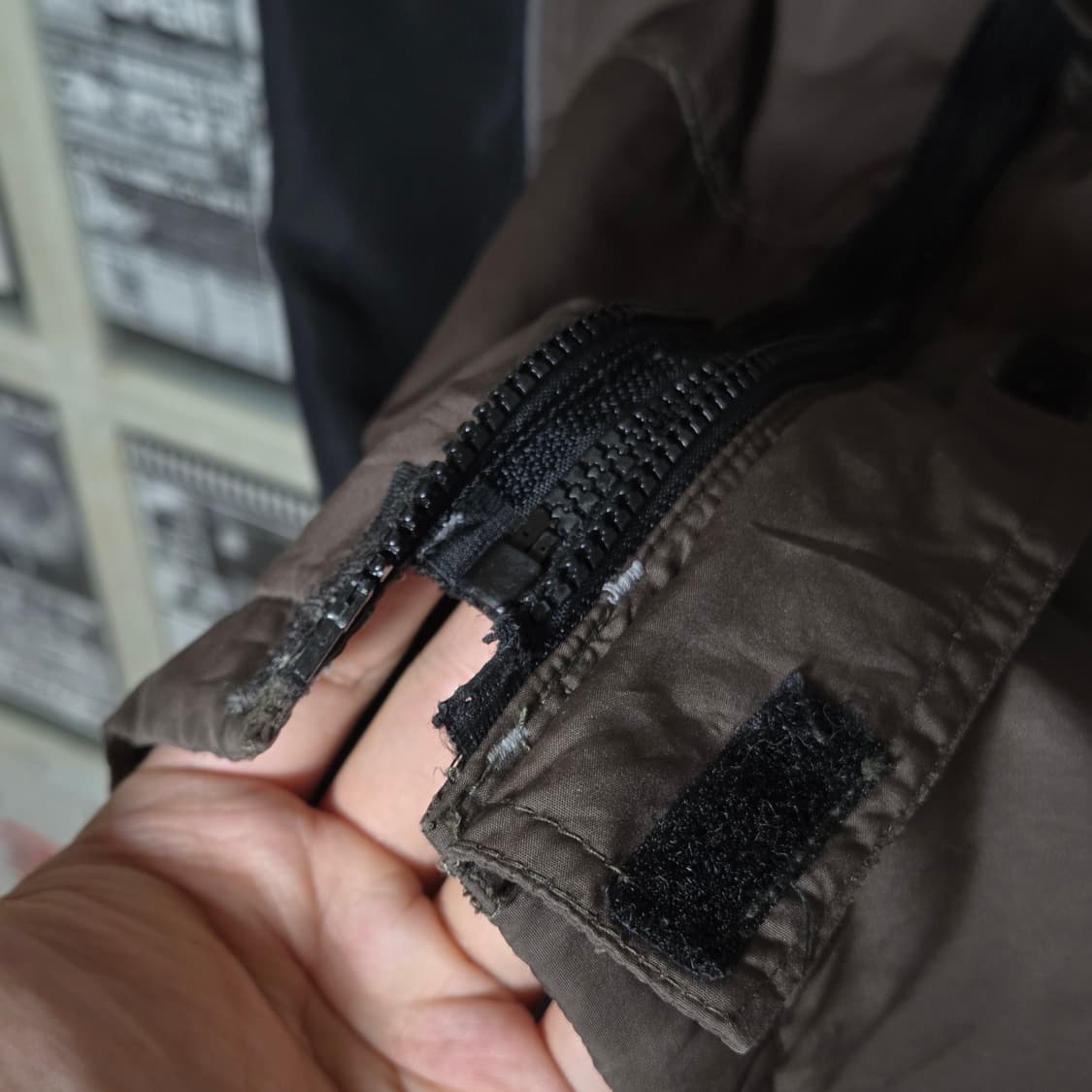 JPN 에어워크 카키 블랙 바람막이 자켓 상품이미지6