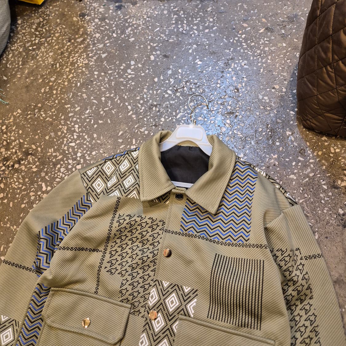 L 패턴나염 트러커자켓  상품이미지6