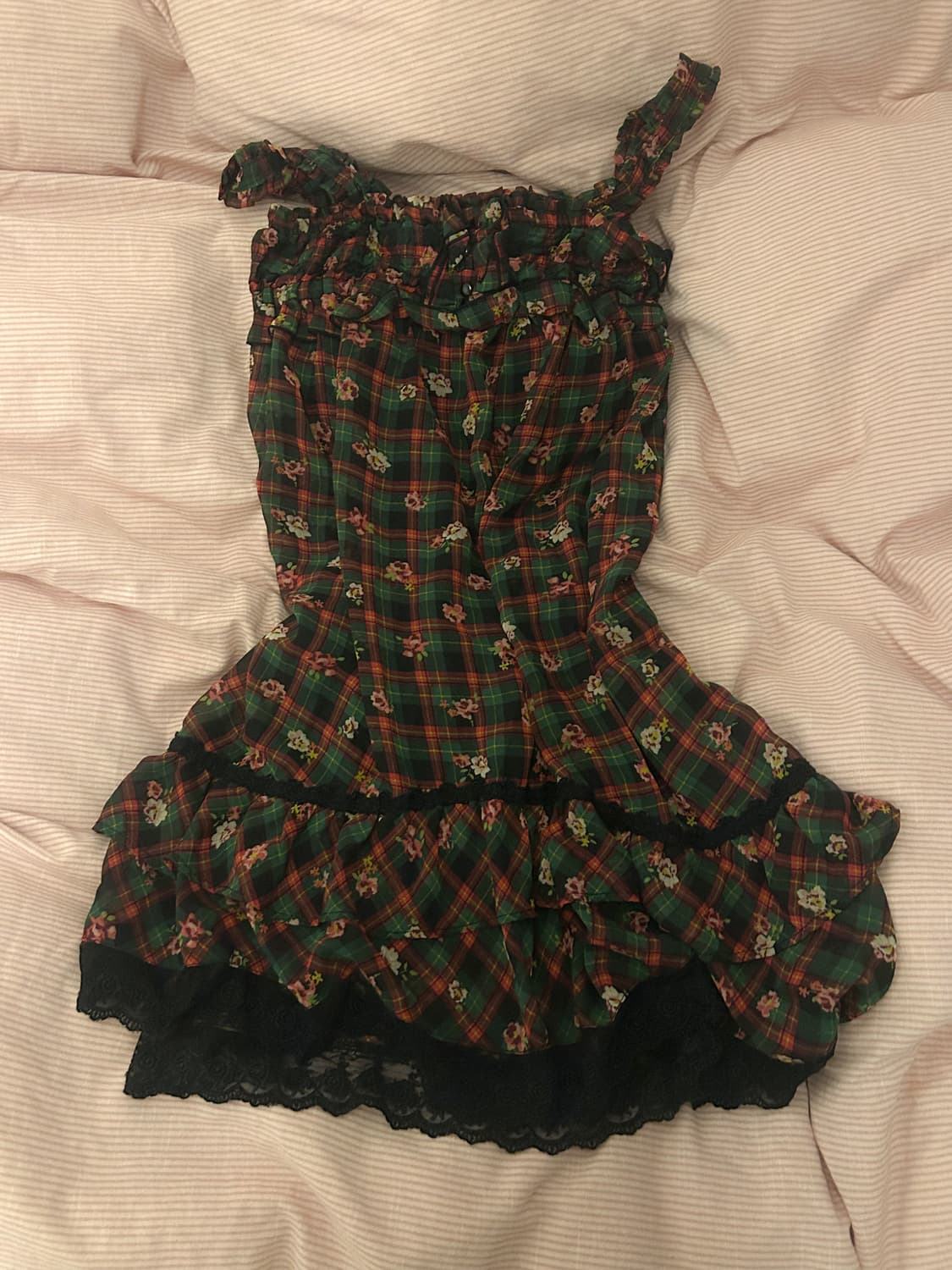 빈티지 레이스 플라워 원피스 상품이미지1