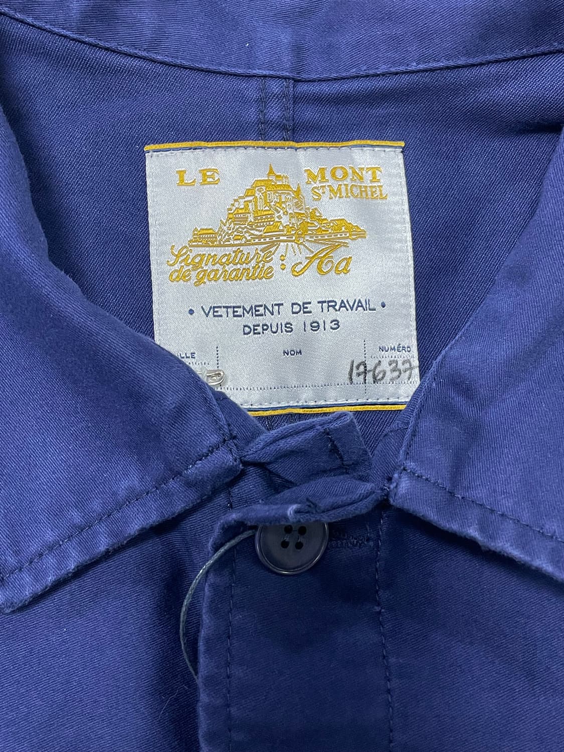 [새상품] 르몽생미셸 워크 자켓 네이비 50 사이즈 상품이미지5