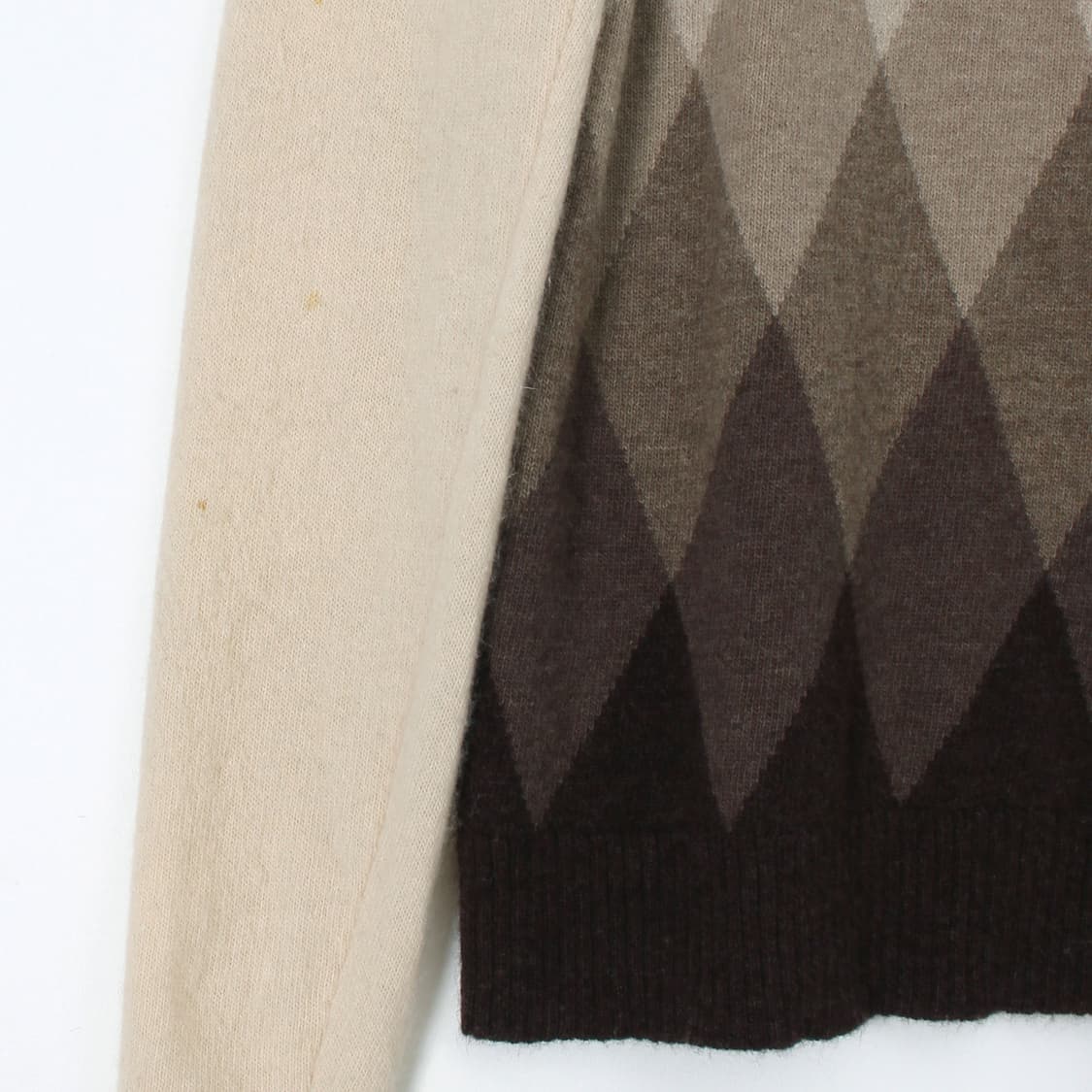 에스까다 스포츠 Escada 앙고라 울 아가일 베이지 칼라 니트 상품이미지8