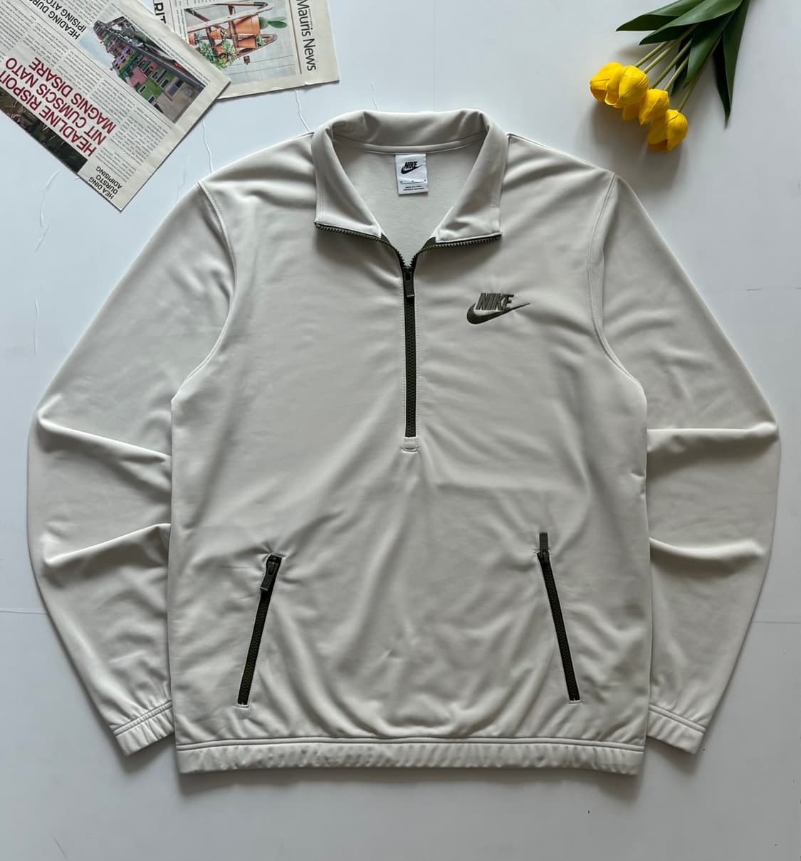 Nike 나이키 NSW 에센셜 아이보리 트랙탑 상품이미지2