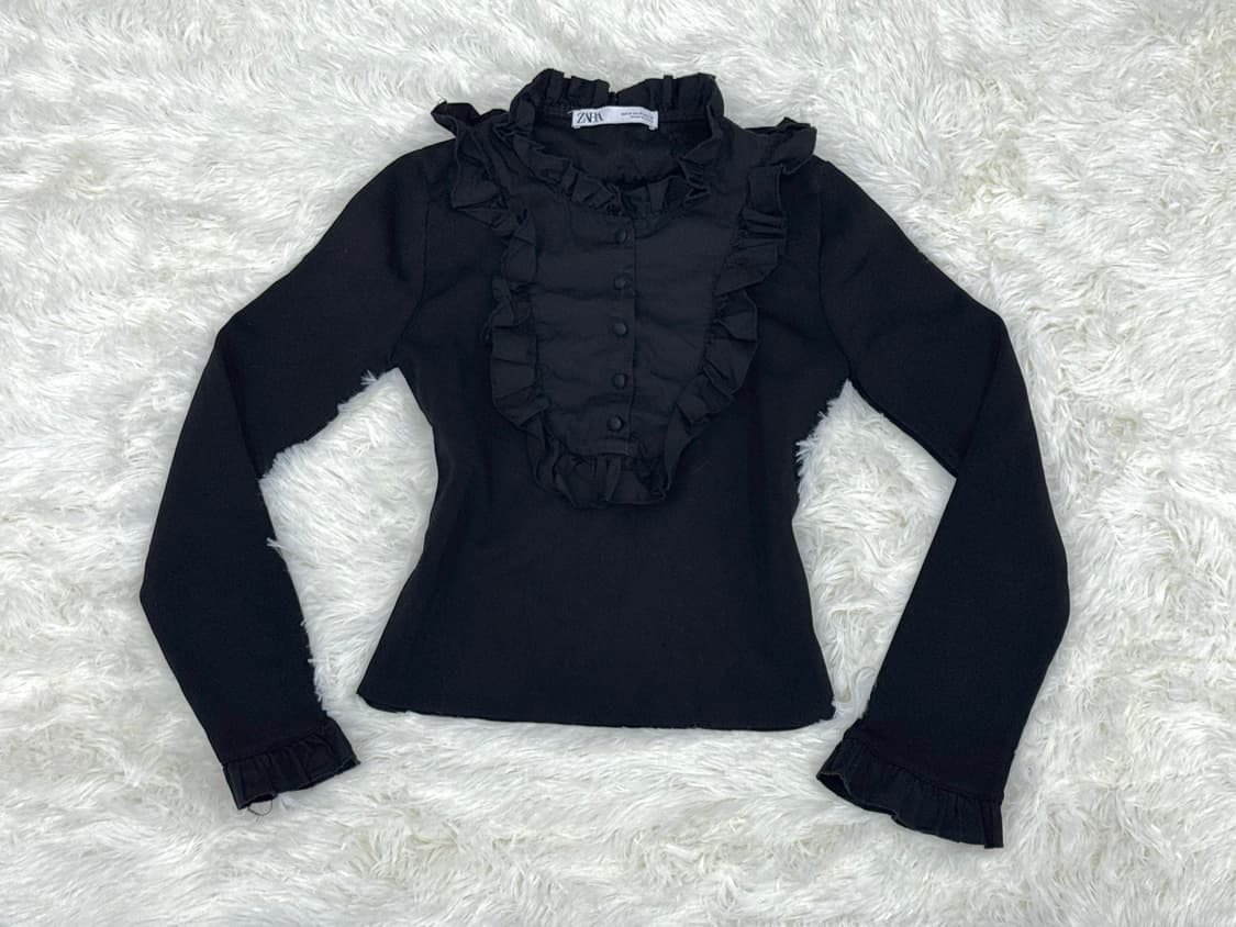 자라 블랙 블라우스 상품이미지1