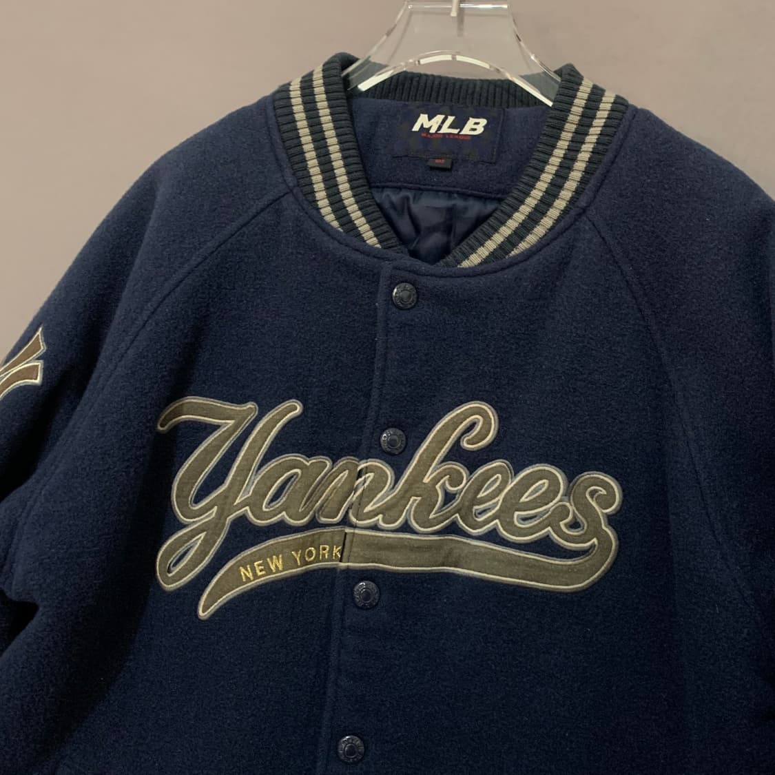 XL MLB 뉴욕양키스 울 모직 바시티 스타디움 자켓 상품이미지3