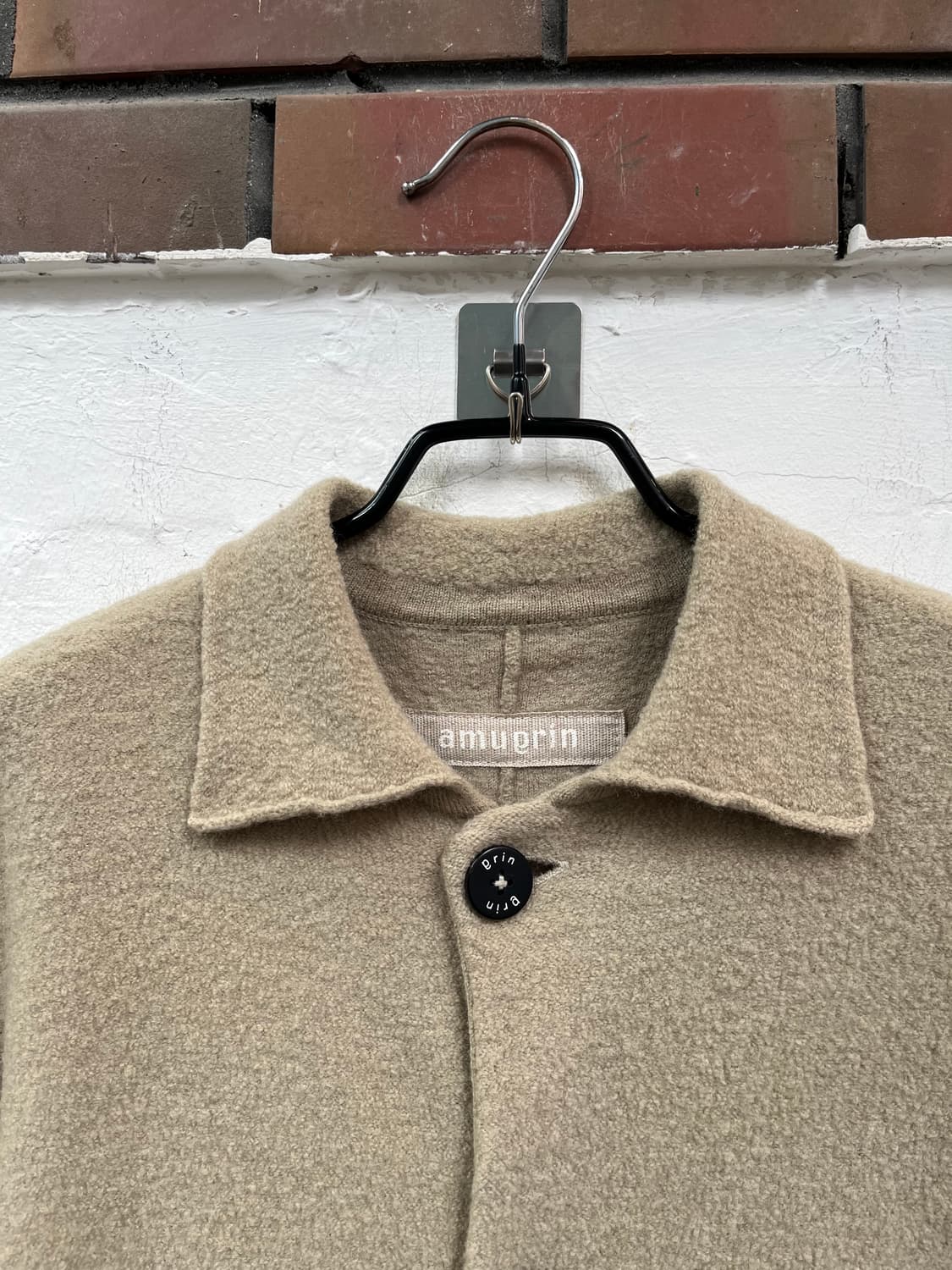 Amugrin 베이지 울 코트 2 상품이미지2