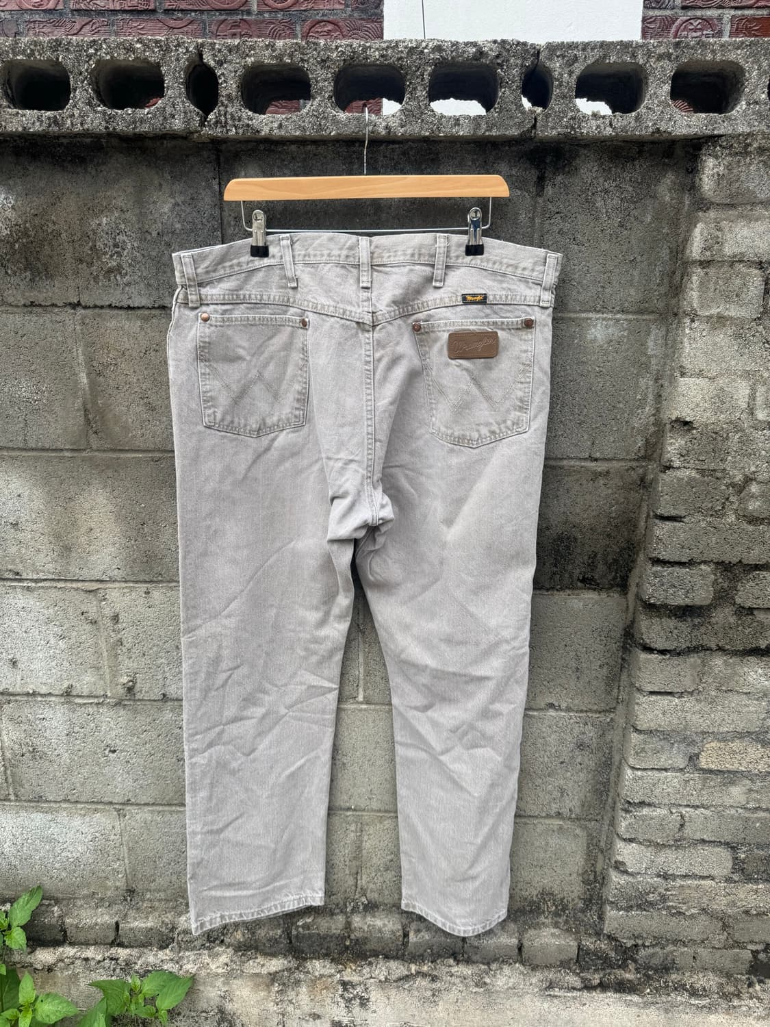00s 랭글러 빈티지 13mwztd 베이지 카우보이컷 데님 팬츠 38 상품이미지2