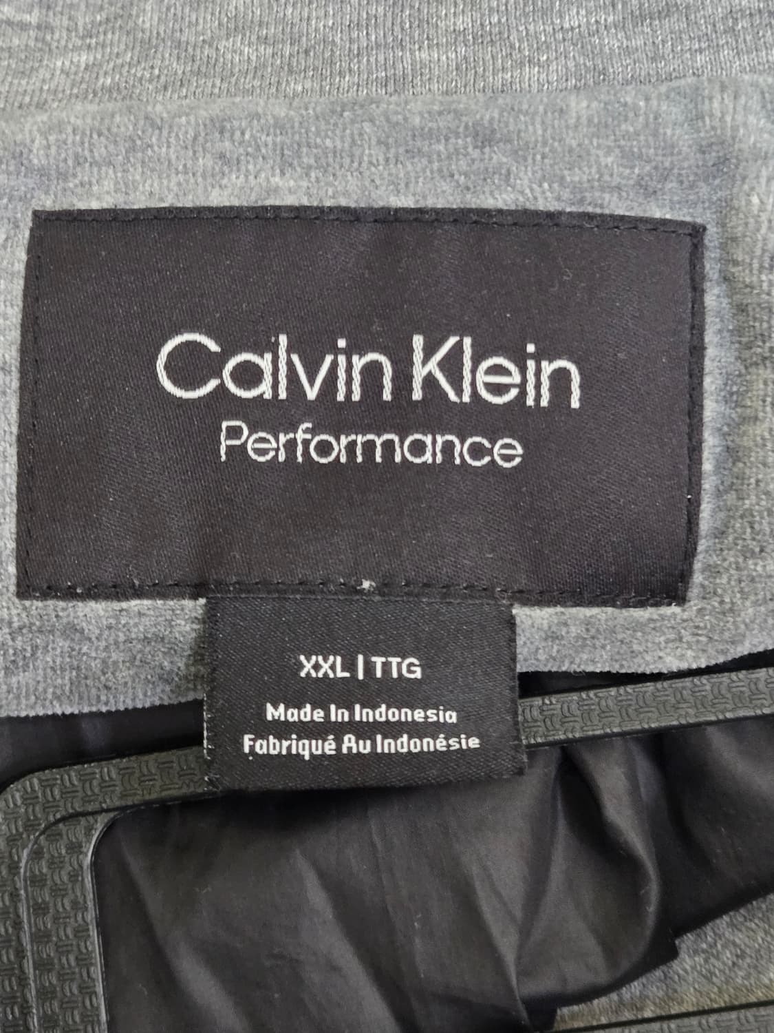 [캘빈클라인] 퍼포먼스 플리스 집업 자켓 그레이 2XL 상품이미지4