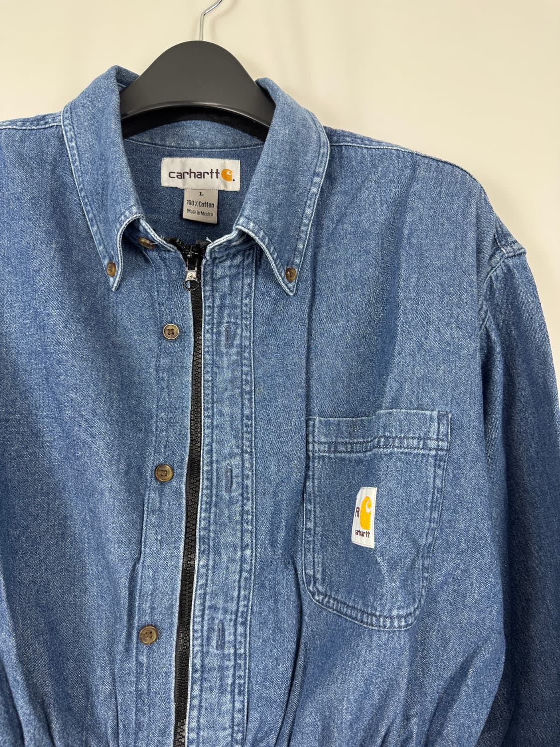 b258) 칼하트 리메이크 크롭 청자켓 상품이미지2